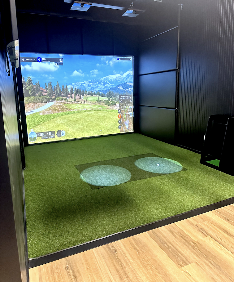 Pin High Golf Suites Bay 3 — Private Member Bay — Dual TrackMan